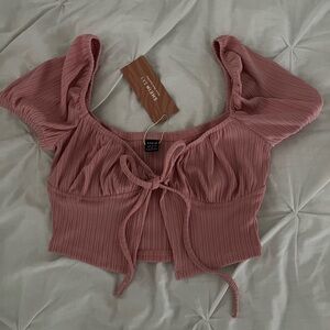 NWT PINK CROP TOP Size Small
